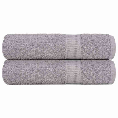 Ručníky 2 Ks Šedá 360 G/M² 100% Bavlna Šedá