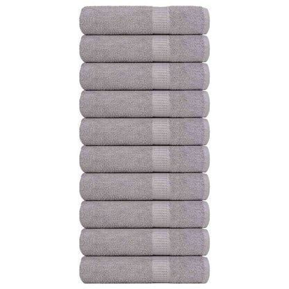 Ručníky 2 Ks Šedá 360 G/M² 100% Bavlna Šedá