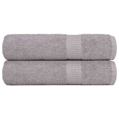 Ručníky 2 Ks Šedá 360 G/M² 100% Bavlna Šedá