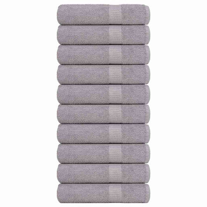 Ručníky 2 Ks Šedá 360 G/M² 100% Bavlna Šedá