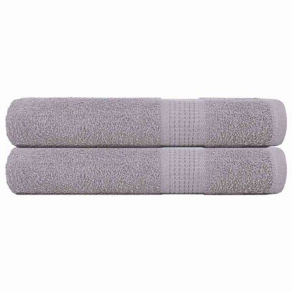 Ručníky 2 Ks Šedá 360 G/M² 100% Bavlna Šedá