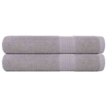 Ručníky 2 Ks Šedá 360 G/M² 100% Bavlna Šedá