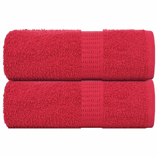 Ručníky Pro Hosty Frogn 2 Ks Červené 30X50 Cm 360 G/M²