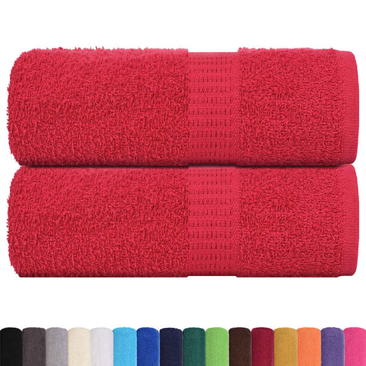 Ručníky Pro Hosty Frogn 2 Ks Červené 30X50 Cm 360 G/M²