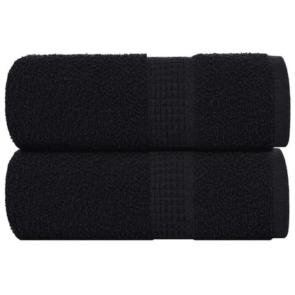 Ručníky Na Ruce 2Ks Černé 30X30Cm 360 G/M² 100% Bavlna Černá