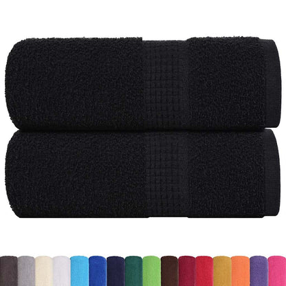 Ručníky Na Ruce 2Ks Černé 30X30Cm 360 G/M² 100% Bavlna Černá