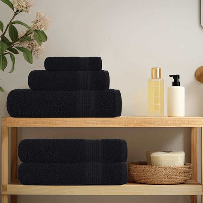 Ručníky Na Ruce 2Ks Černé 30X30Cm 360 G/M² 100% Bavlna Černá