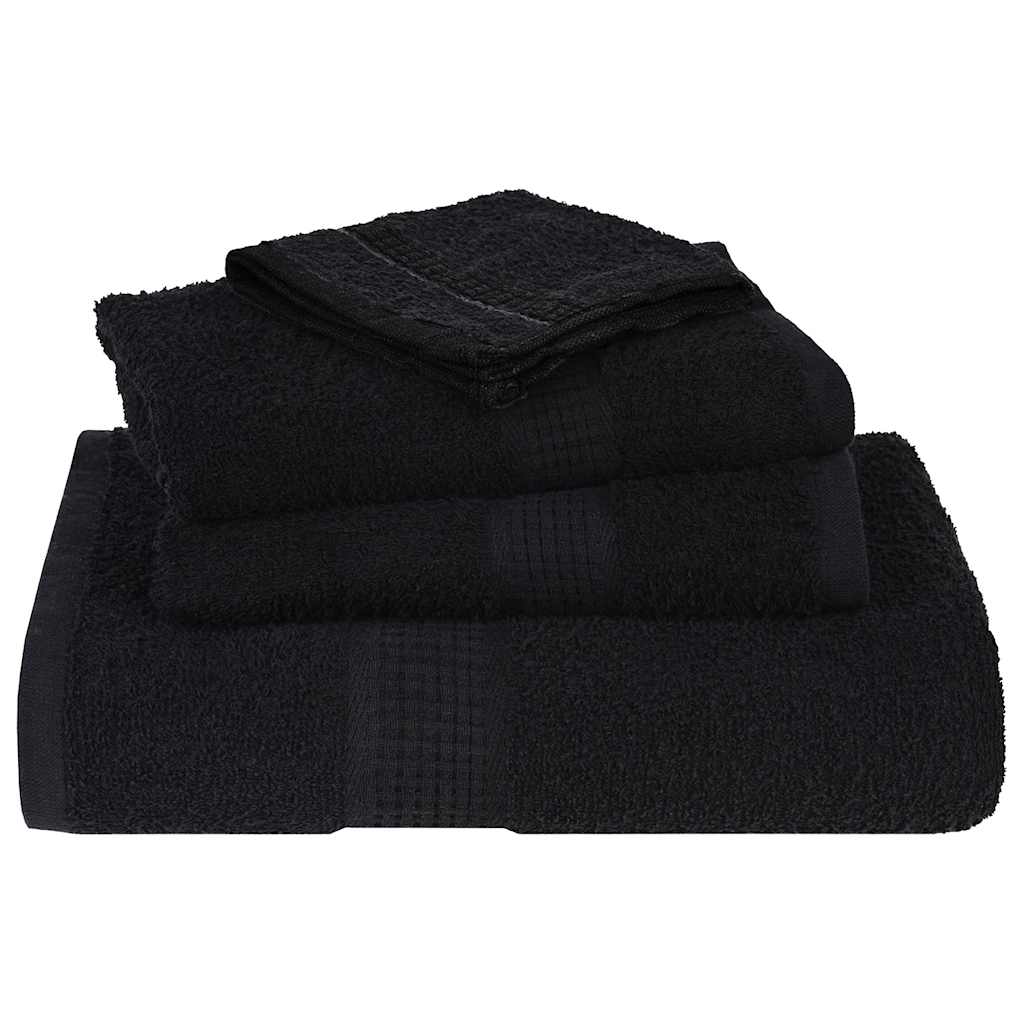 Ručníky Na Ruce 2Ks Černé 30X30Cm 360 G/M² 100% Bavlna Černá