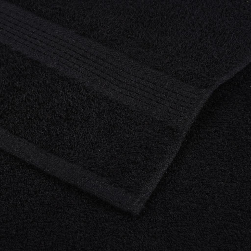 Ručníky Na Ruce 2Ks Černé 30X30Cm 360 G/M² 100% Bavlna Černá