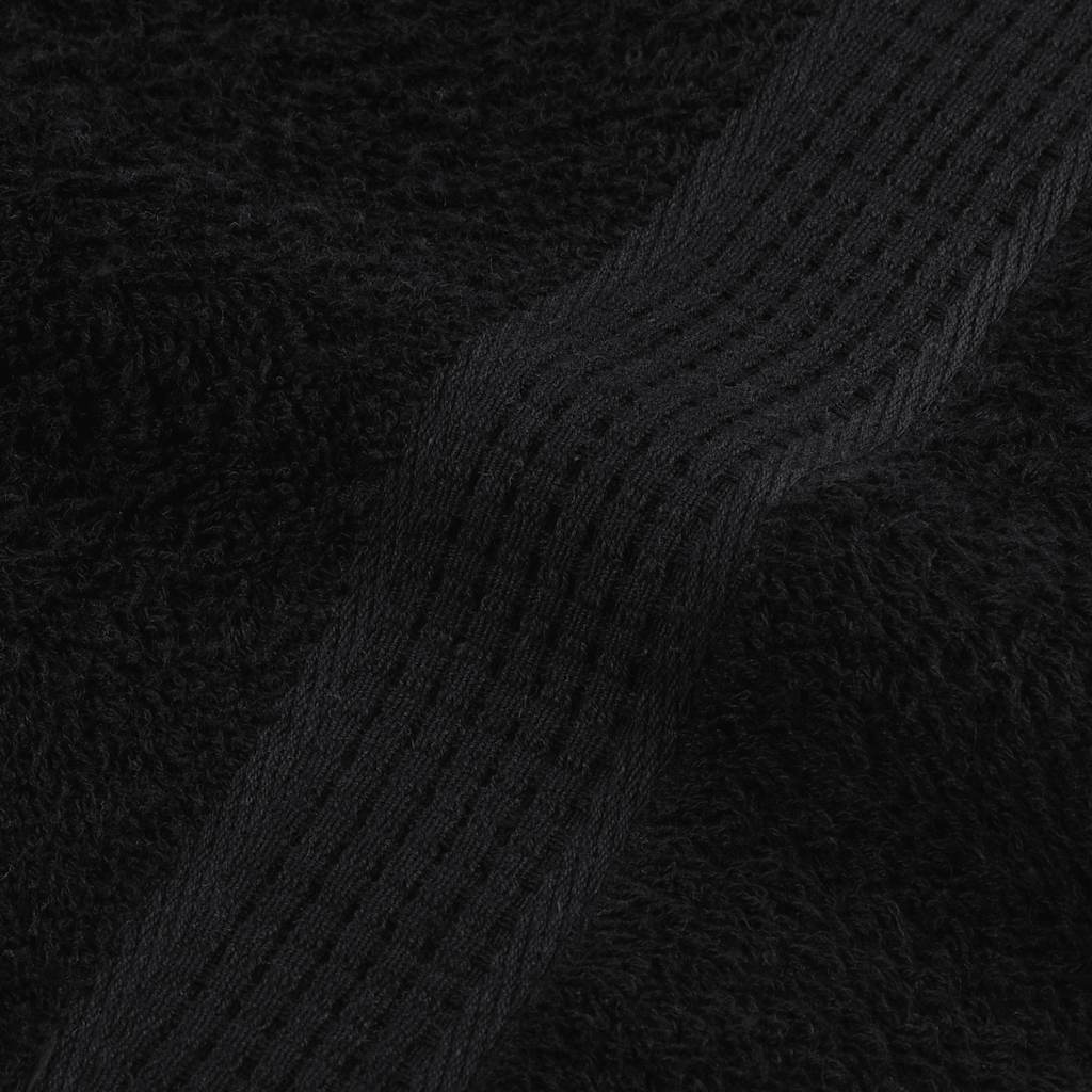 Ručníky Na Ruce 2Ks Černé 30X30Cm 360 G/M² 100% Bavlna Černá