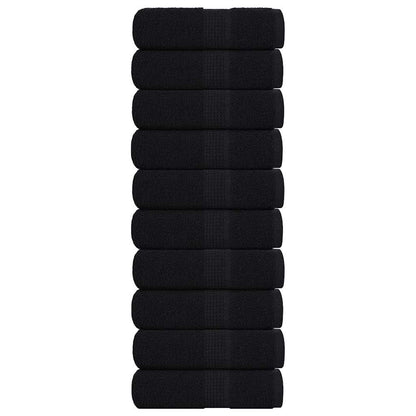 Ručníky Na Ruce 2Ks Černé 30X30Cm 360 G/M² 100% Bavlna Černá