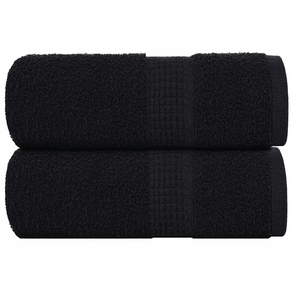 Ručníky Na Ruce 2Ks Černé 30X30Cm 360 G/M² 100% Bavlna Černá