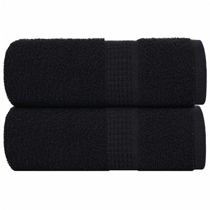 Ručníky Na Ruce 2Ks Černé 30X30Cm 360 G/M² 100% Bavlna Černá