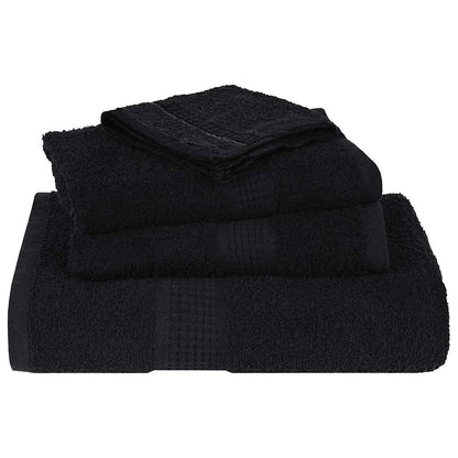 Ručníky Pro Hosty Frogn 10 Ks Černé 30X50 Cm 360 G/M²