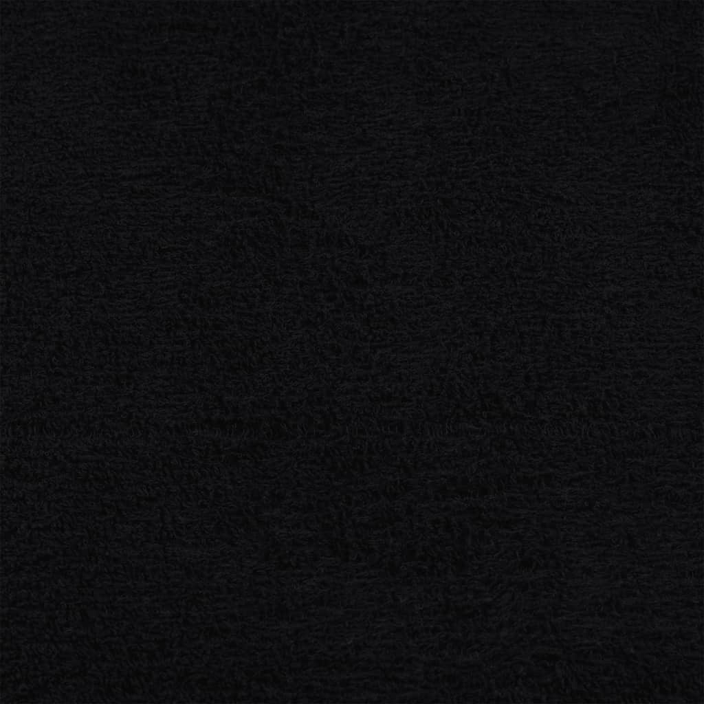 Ručníky Pro Hosty Frogn 10 Ks Černé 30X50 Cm 360 G/M²