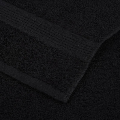 Ručníky Pro Hosty Frogn 10 Ks Černé 30X50 Cm 360 G/M²