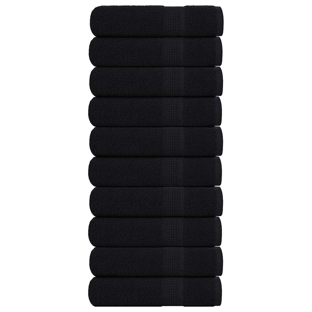 Ručníky Na Ruce 2Ks Černé 30X30Cm 360 G/M² 100% Bavlna Černá