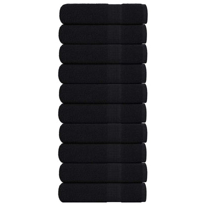 Ručníky Na Ruce 2Ks Černé 30X30Cm 360 G/M² 100% Bavlna Černá