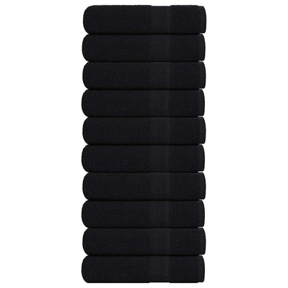 Ručníky Na Ruce 2Ks Černé 30X30Cm 360 G/M² 100% Bavlna Černá