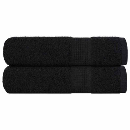 Ručníky Na Ruce 2Ks Černé 30X30Cm 360 G/M² 100% Bavlna Černá