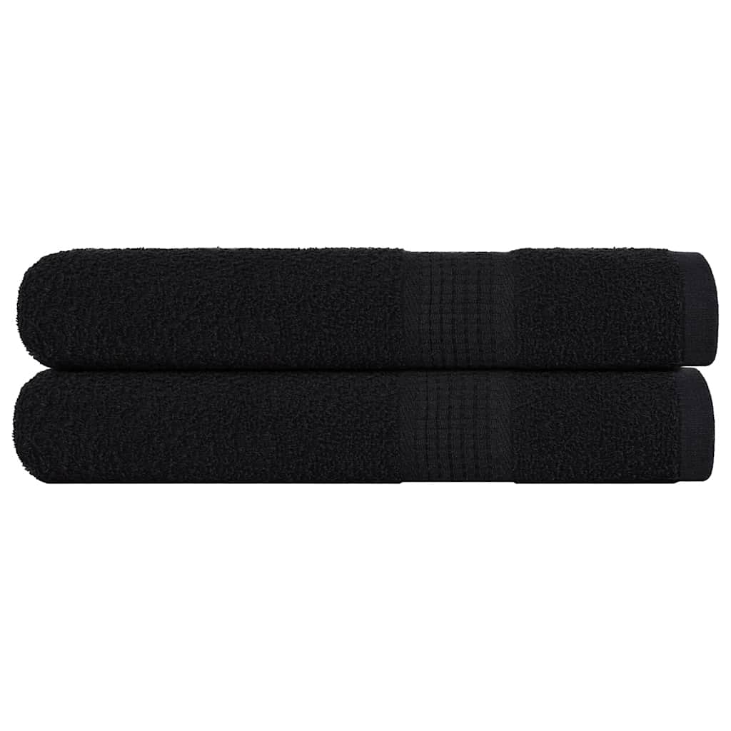Ručníky Na Ruce 2Ks Černé 30X30Cm 360 G/M² 100% Bavlna Černá
