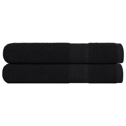 Ručníky Na Ruce 2Ks Černé 30X30Cm 360 G/M² 100% Bavlna Černá