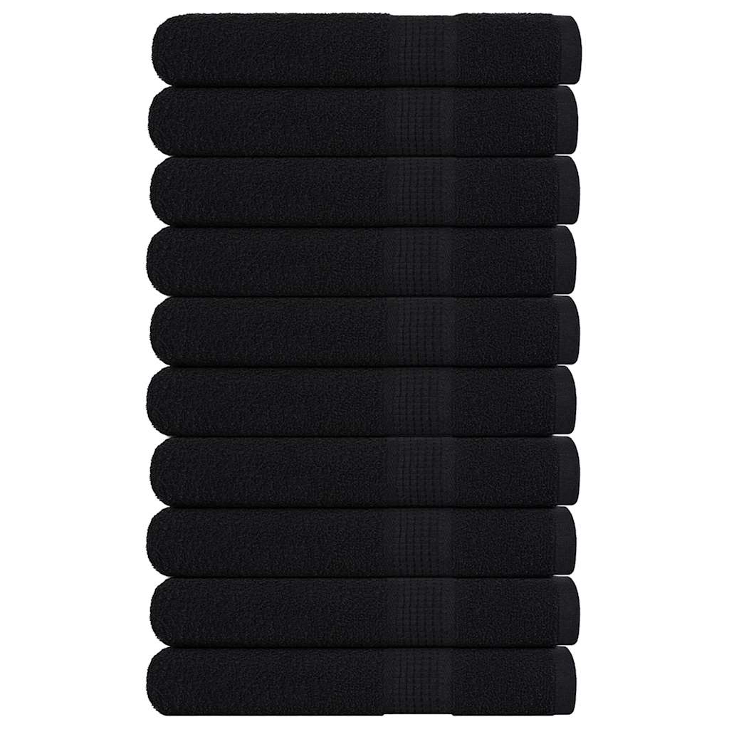 Ručníky Na Ruce 2Ks Černé 30X30Cm 360 G/M² 100% Bavlna Černá