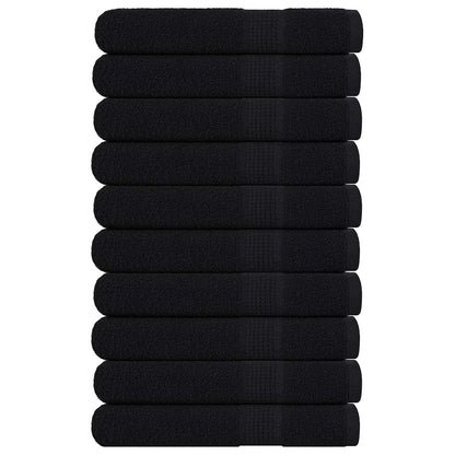 Ručníky Na Ruce 2Ks Černé 30X30Cm 360 G/M² 100% Bavlna Černá