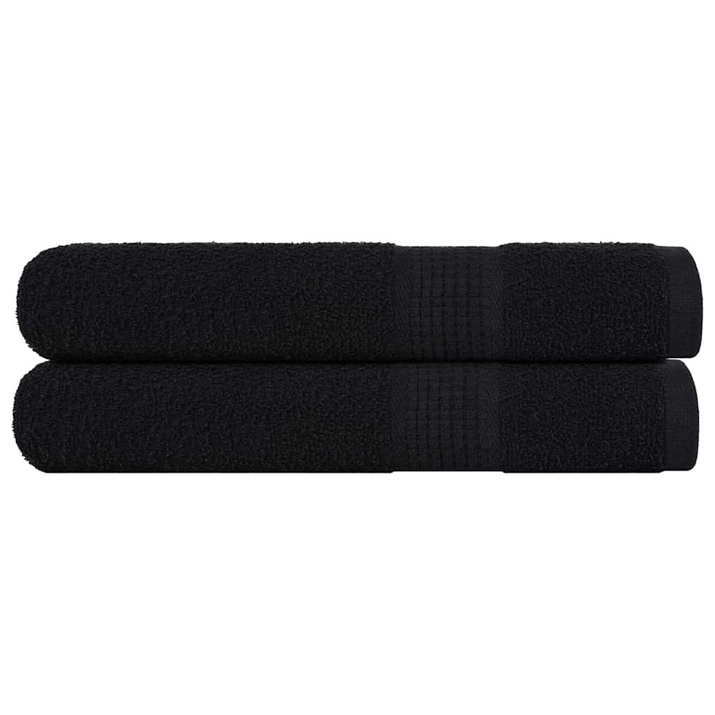 Ručníky Na Ruce 2Ks Černé 30X30Cm 360 G/M² 100% Bavlna Černá