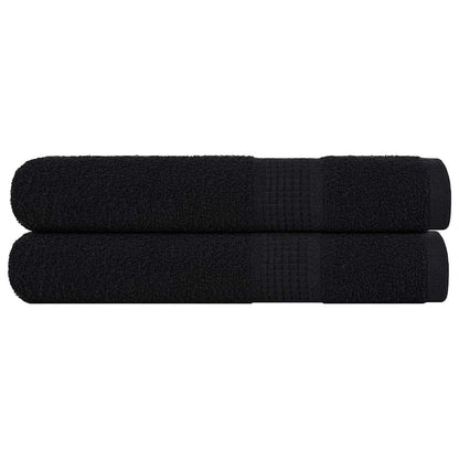 Ručníky Na Ruce 2Ks Černé 30X30Cm 360 G/M² 100% Bavlna Černá