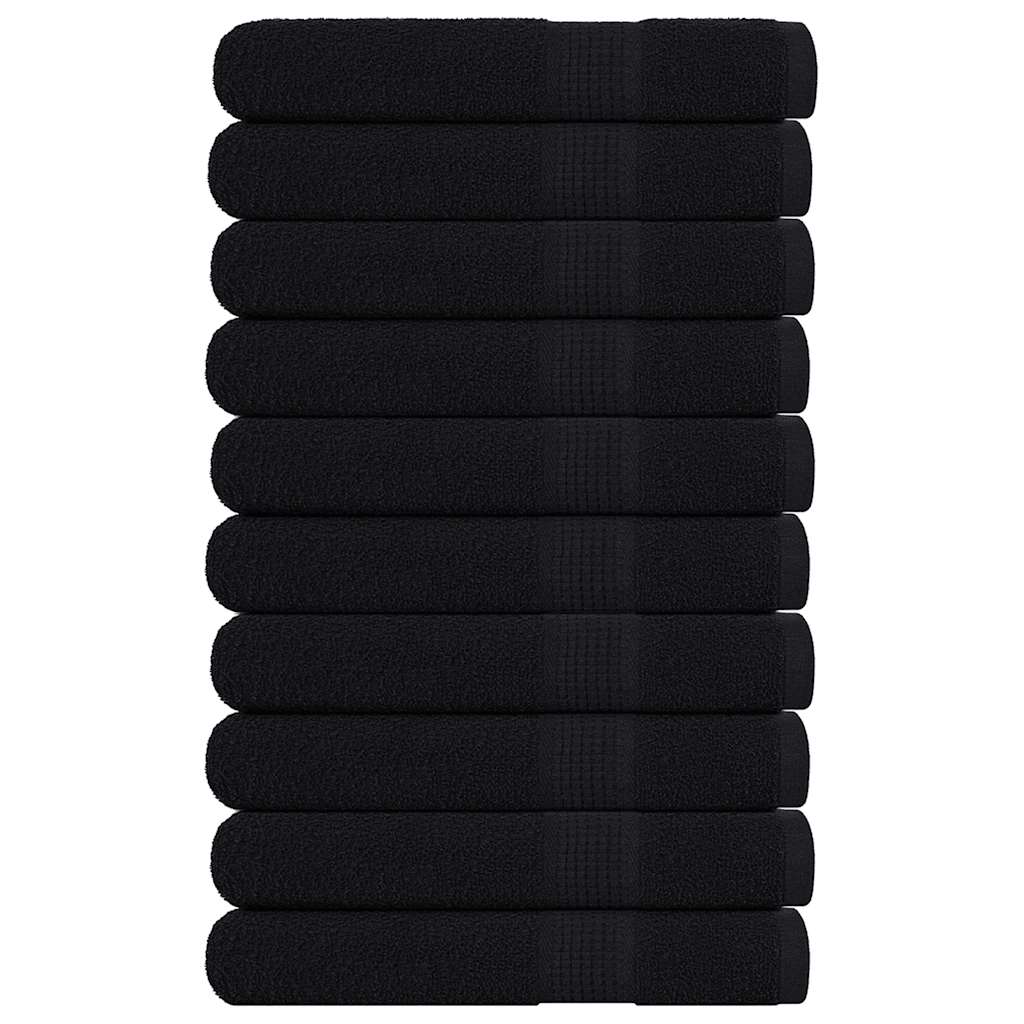 Ručníky Na Ruce 2Ks Černé 30X30Cm 360 G/M² 100% Bavlna Černá