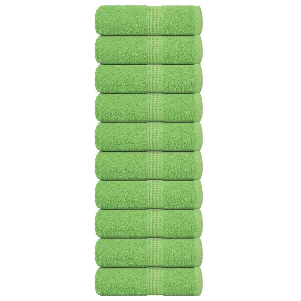 Ručníky 2 Ks Jablkově Zelené 360 G/M² 100% Bavlna Jablkově Zelená