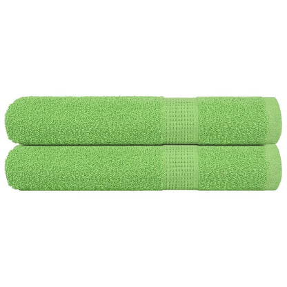 Ručníky 2 Ks Jablkově Zelené 360 G/M² 100% Bavlna Jablkově Zelená