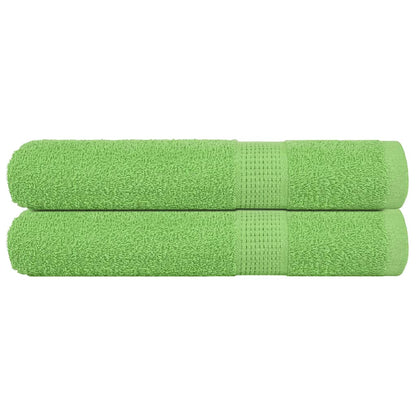Ručníky 2 Ks Jablkově Zelené 360 G/M² 100% Bavlna Jablkově Zelená