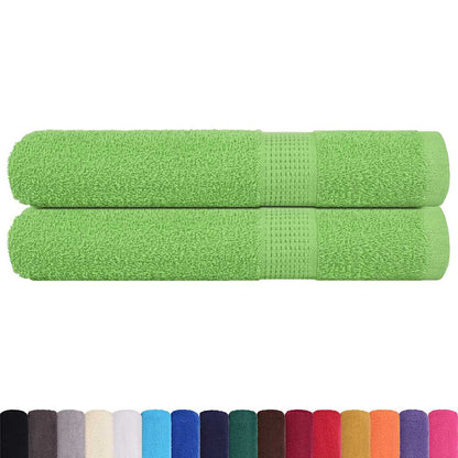 Ručníky 2 Ks Jablkově Zelené 360 G/M² 100% Bavlna Jablkově Zelená