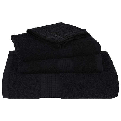 8Dílná Sada Ručníků Frogn Černá 360 G/M²