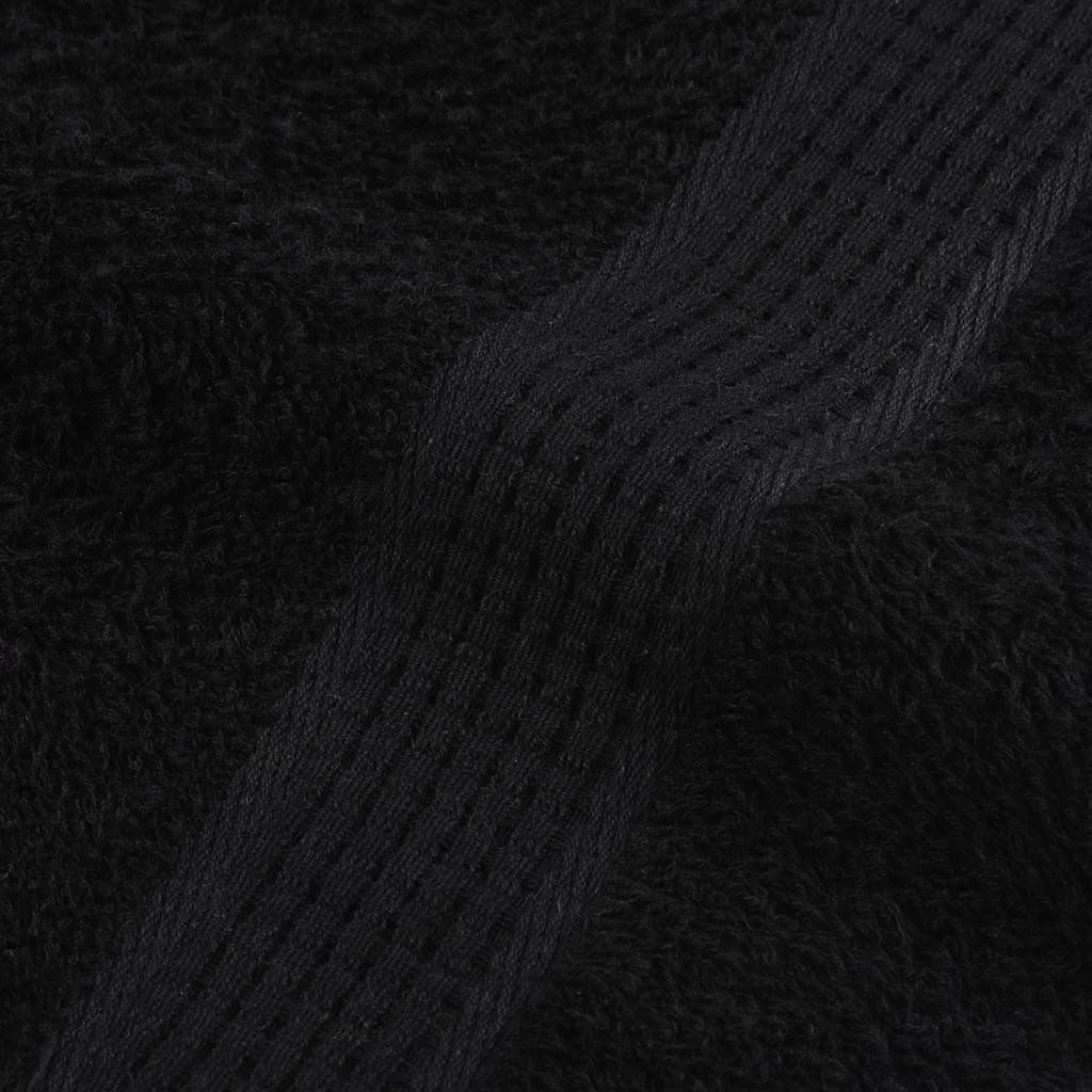 8Dílná Sada Ručníků Frogn Černá 360 G/M²