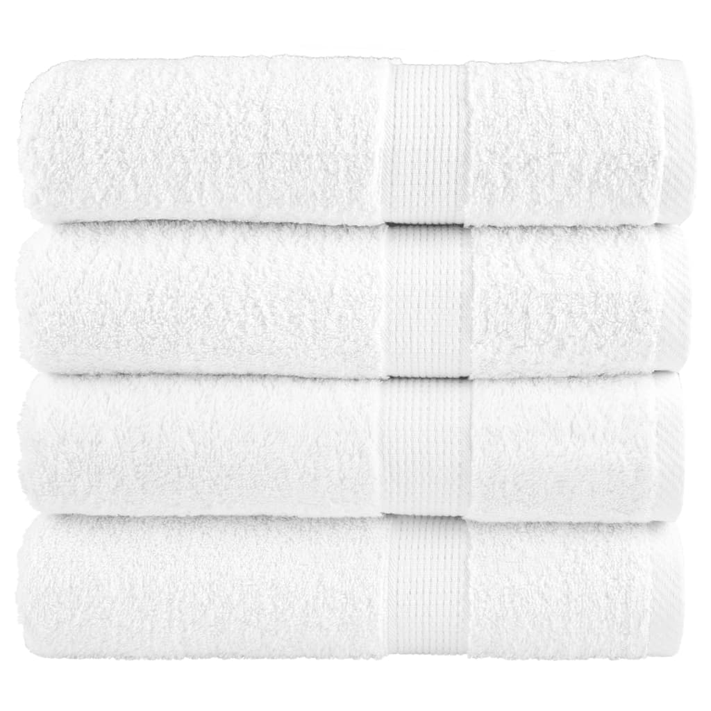 Premium Ručníky Do Sauny Solund 4Ks Bílé 80X200Cm 600 G/M² Bílá