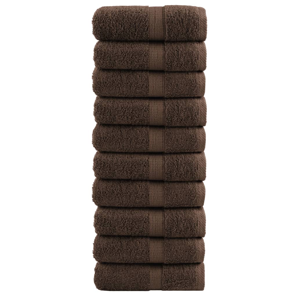 Prémiové Ručníky Solund 2 Ks Hnědé 600 G/M² Hnědá