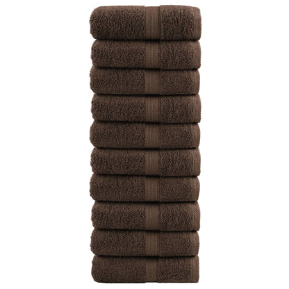 Prémiové Ručníky Solund 2 Ks Hnědé 600 G/M² Hnědá