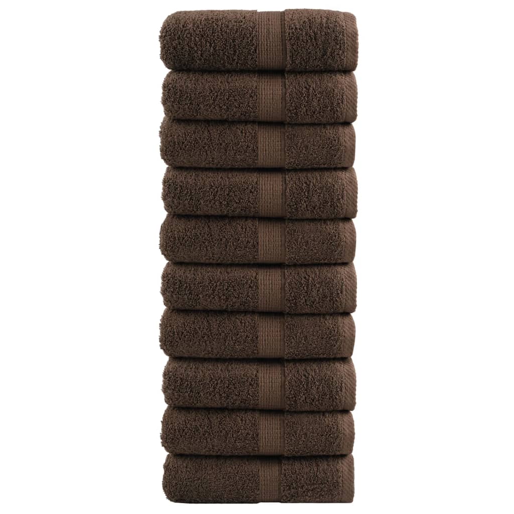 Prémiové Ručníky Solund 2 Ks Hnědé 600 G/M² Hnědá
