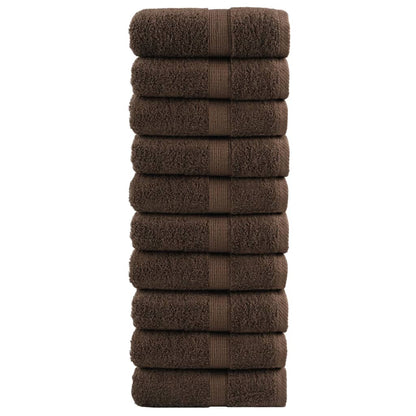 Prémiové Ručníky Solund 2 Ks Hnědé 600 G/M² Hnědá