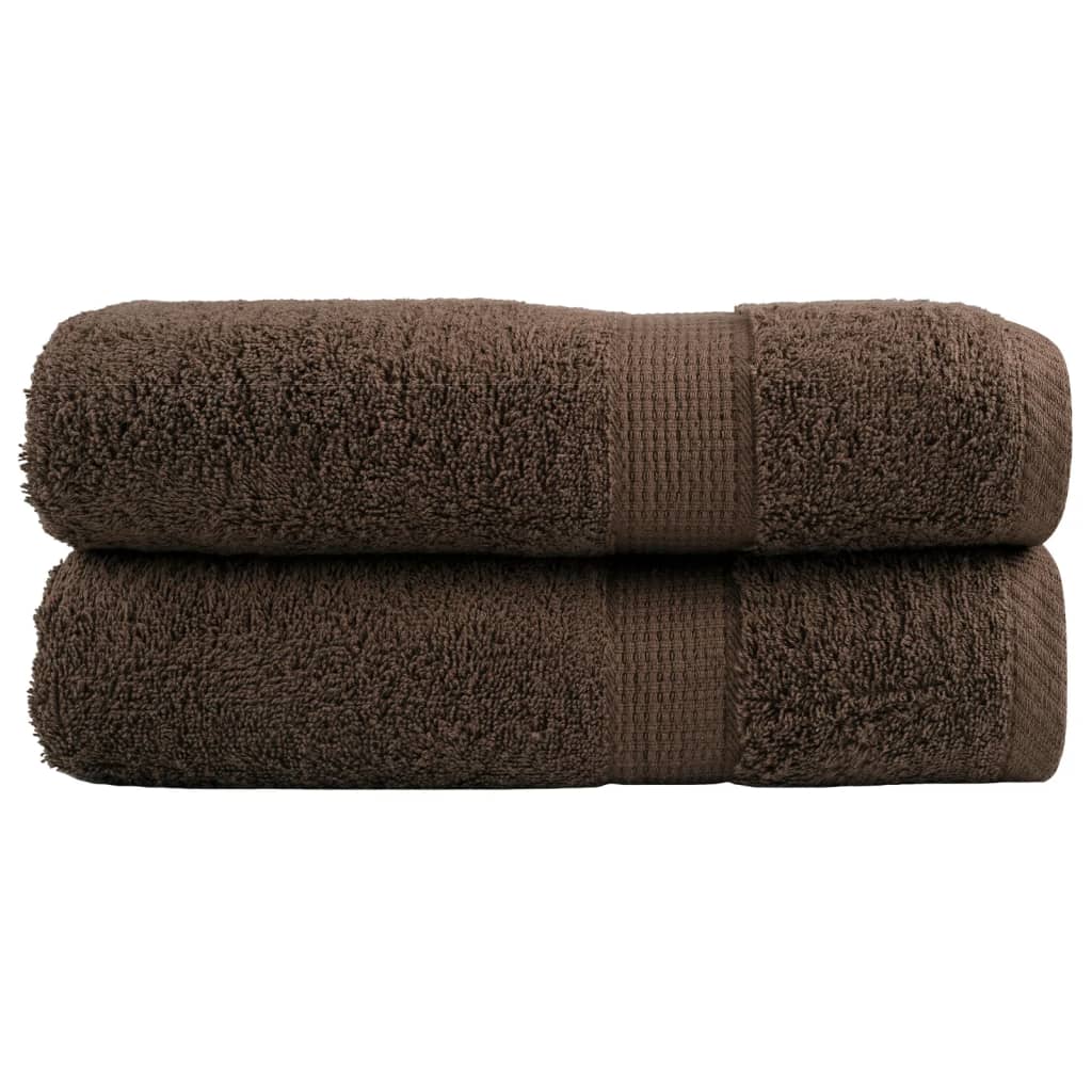 Prémiové Ručníky Solund 2 Ks Hnědé 600 G/M² Hnědá