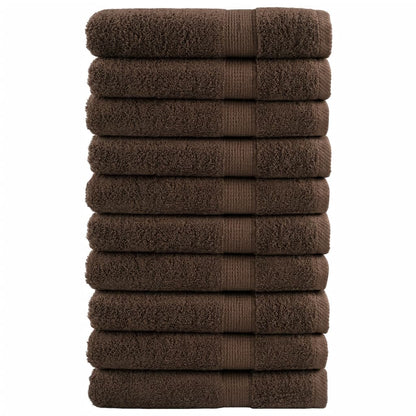 Prémiové Ručníky Solund 2 Ks Hnědé 600 G/M² Hnědá