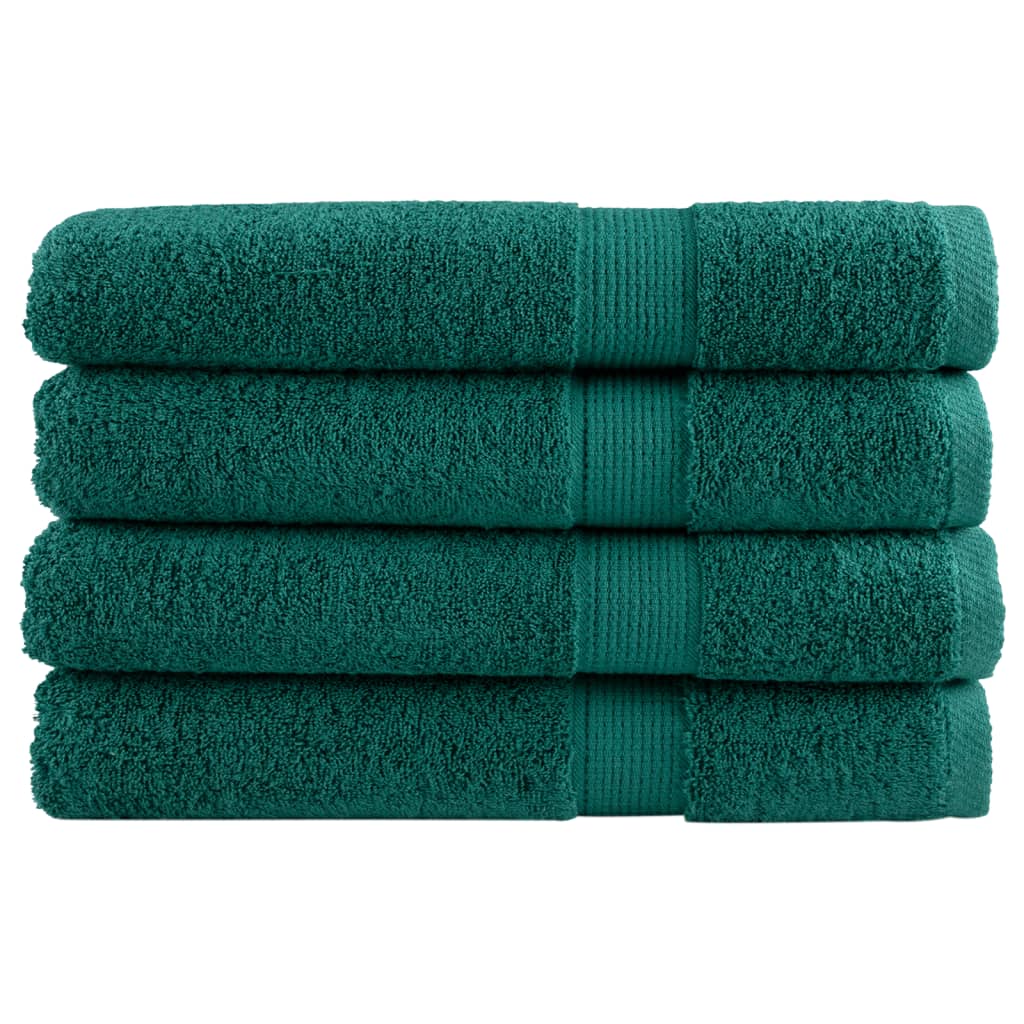Premium Ručníky Solund 4 Ks Zelené 600 G/M² Zelená