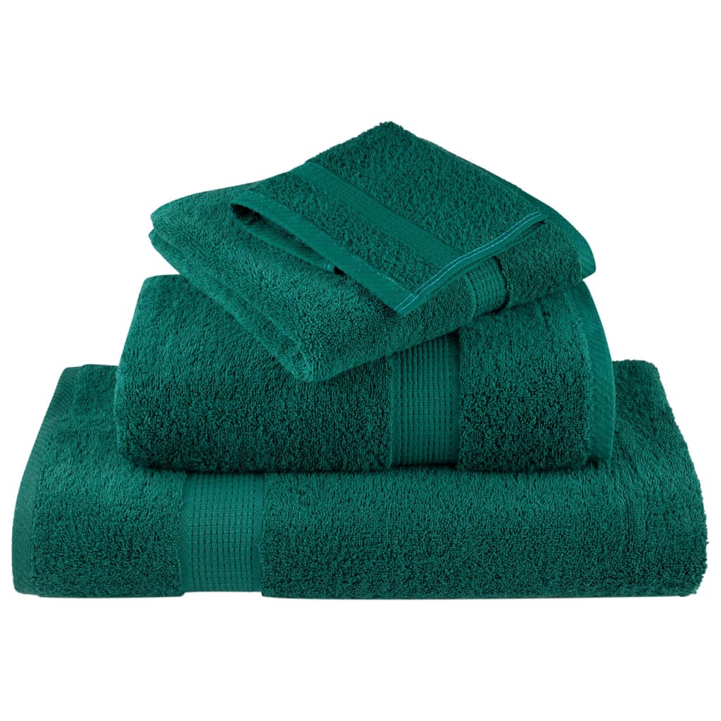 Premium Ručníky Solund 4 Ks Zelené 600 G/M² Zelená