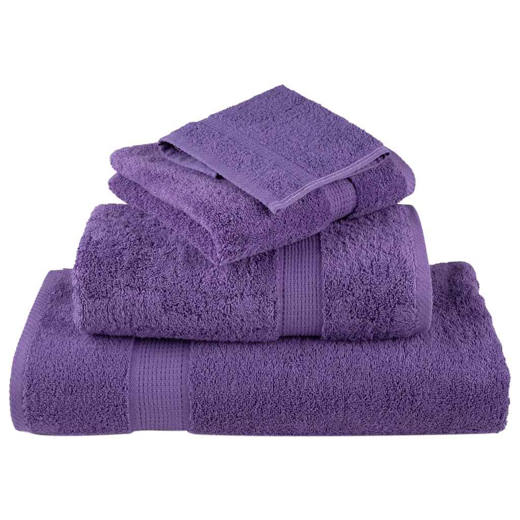 Premium Ručníky Solund 2 Ks Fialové 600 G/M² Fialová