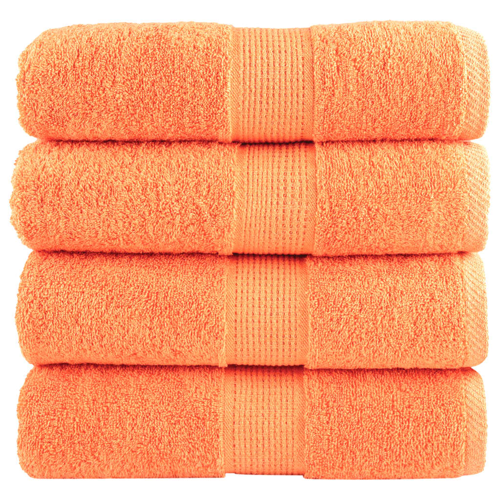 Premium Ručníky Solund 2 Ks Oranžové 600 G/M² Oranžová