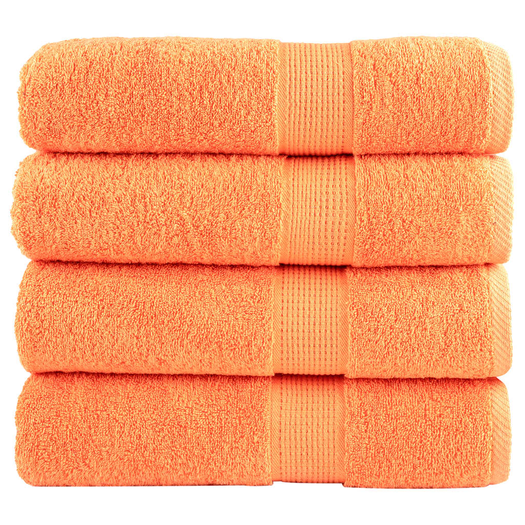 Premium Ručníky Solund 2 Ks Oranžové 600 G/M² Oranžová