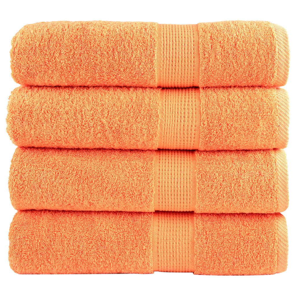Premium Ručníky Solund 2 Ks Oranžové 600 G/M² Oranžová